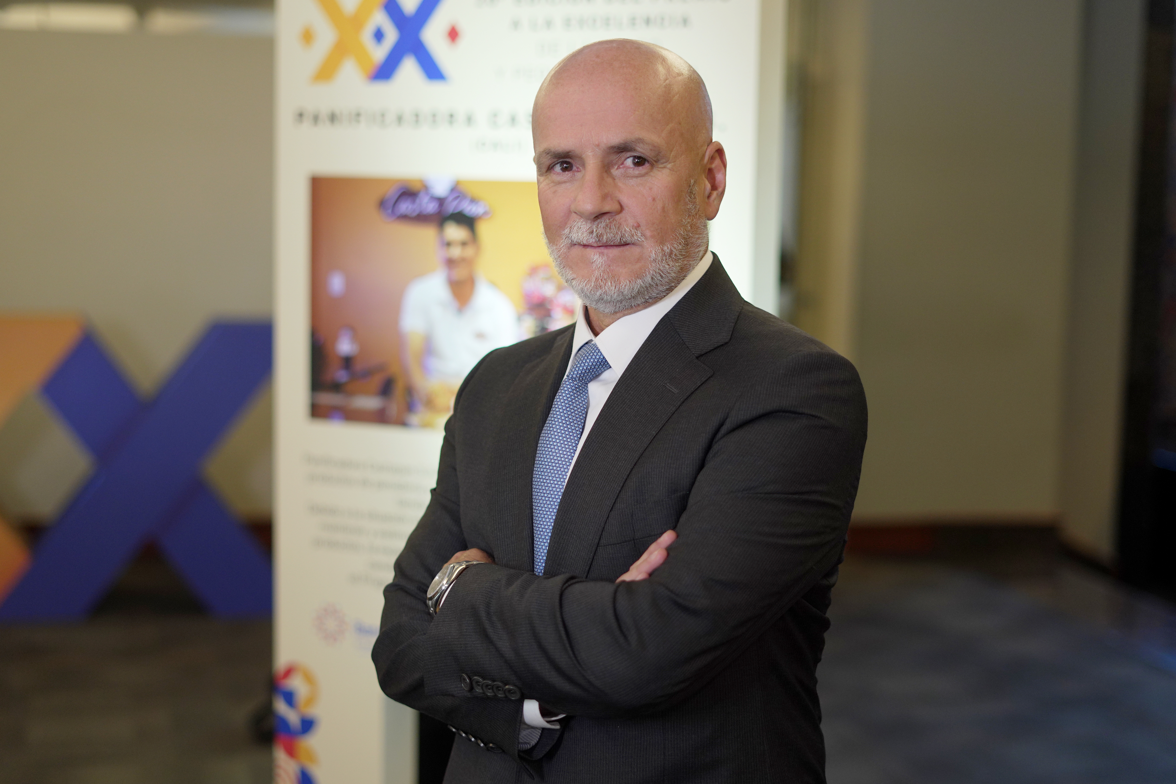 Diego Fernando Prieto Rivera, presidente de Banco Caja Social, durante la ceremonia.