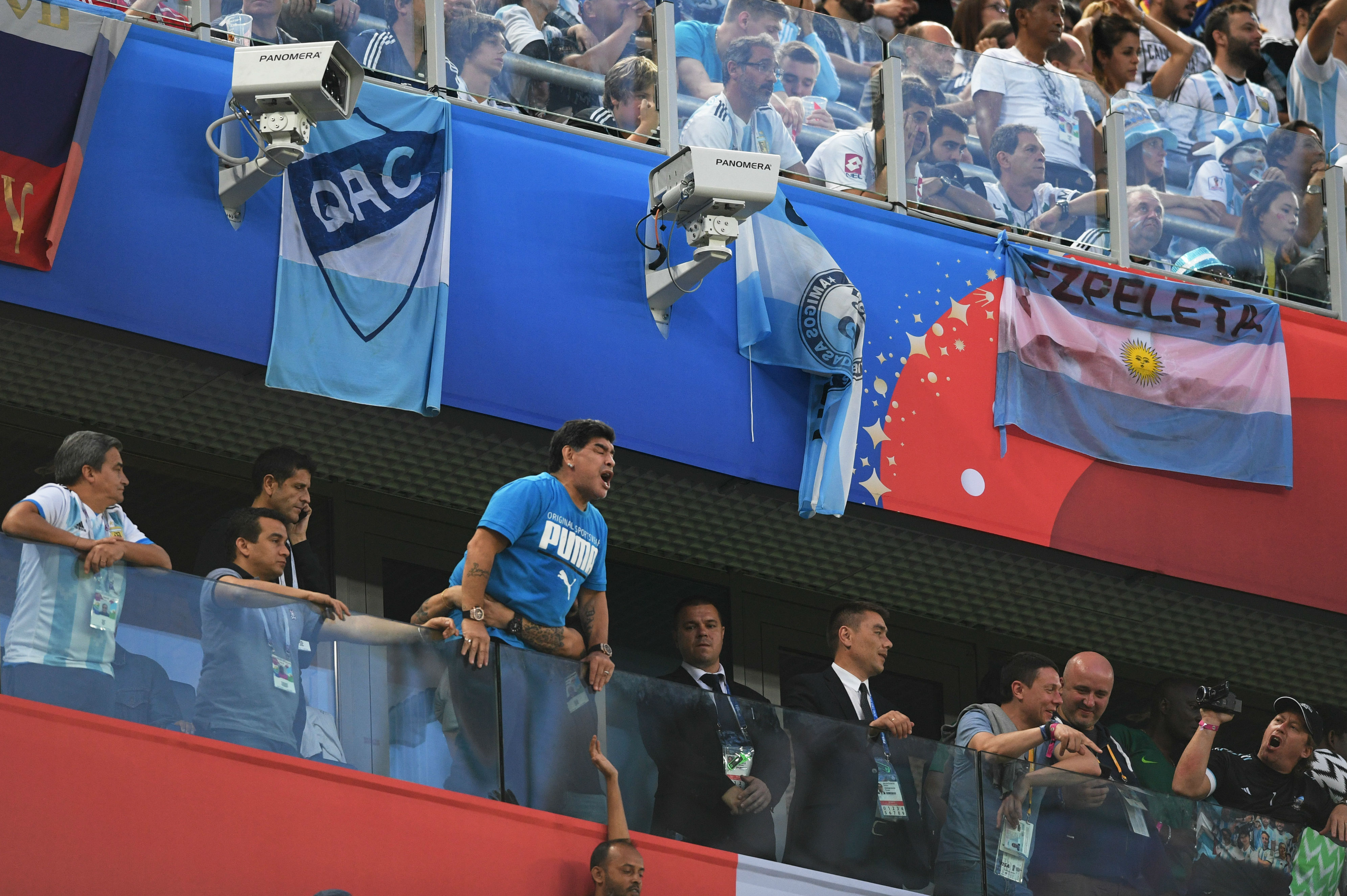Maradona: «Estoy muy bien cuidado»