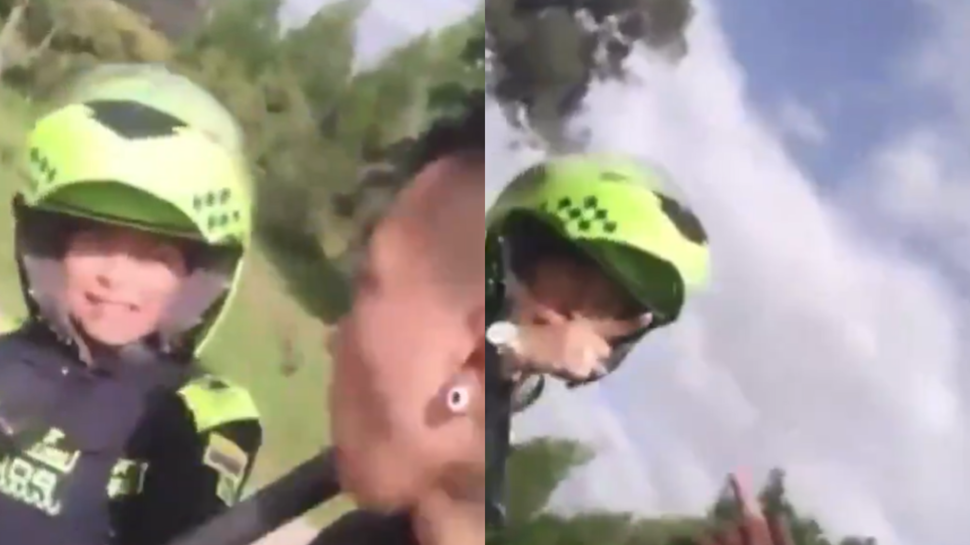 Suspenden a patrullera que agredió a joven de un bolillazo en Suba