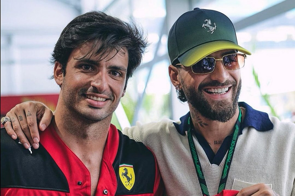 Carlos Sainz y Maluma