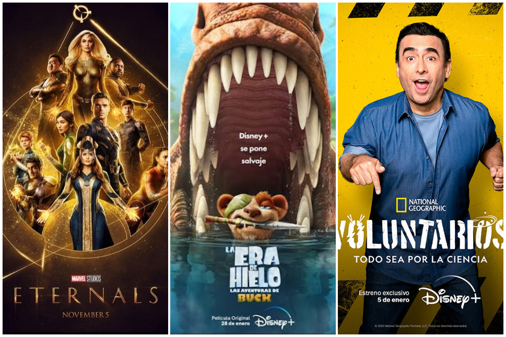 “Eternals” y “La era de hielo”, entre los estrenos de Disney+ para enero