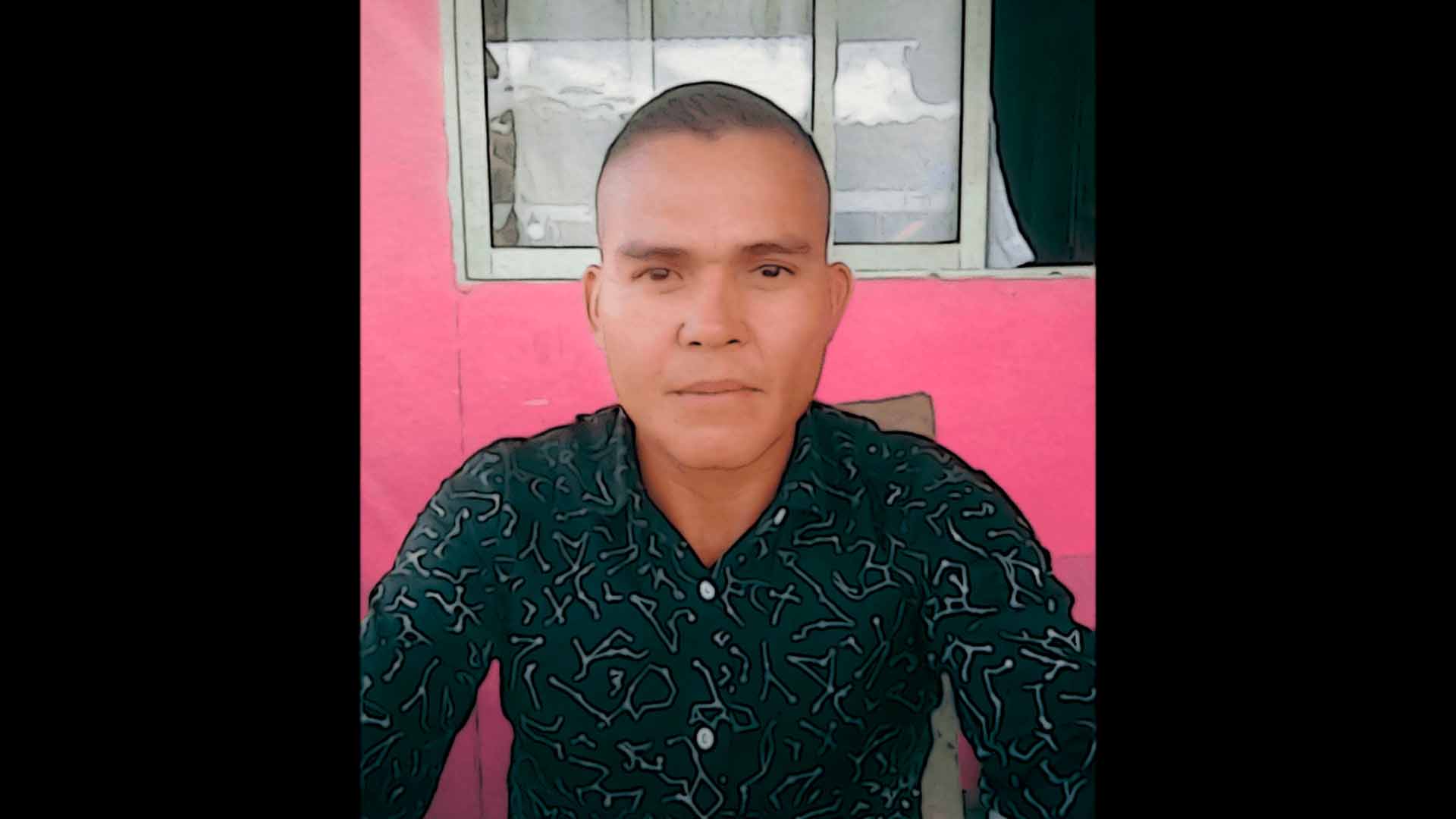 Rubén Yesid Jiménez Pérez, reincorporado de la NAR Libertad Simón Trinidad en el departamento del Meta.