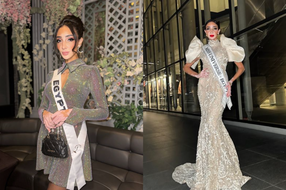Logina Salah, Miss Egipto, activista social, maquillista y modelo profesional representante de Egipto en Miss Universe 2024.