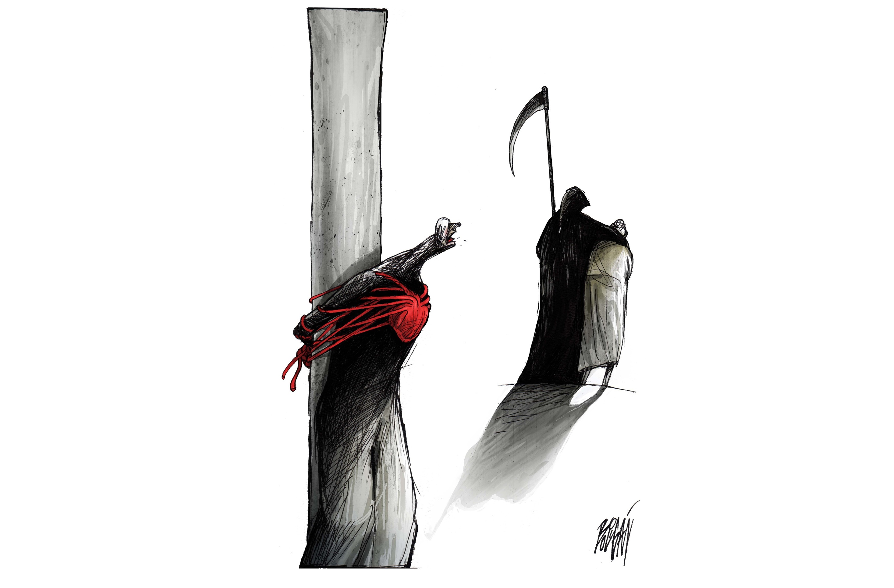 Caricatura del cubano-mexicano Boli, Ángel Boligán Corbo.