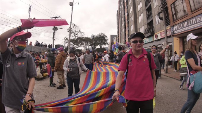 XIV marcha LGBTI del sur de Bogotá, así transcurre la jornada