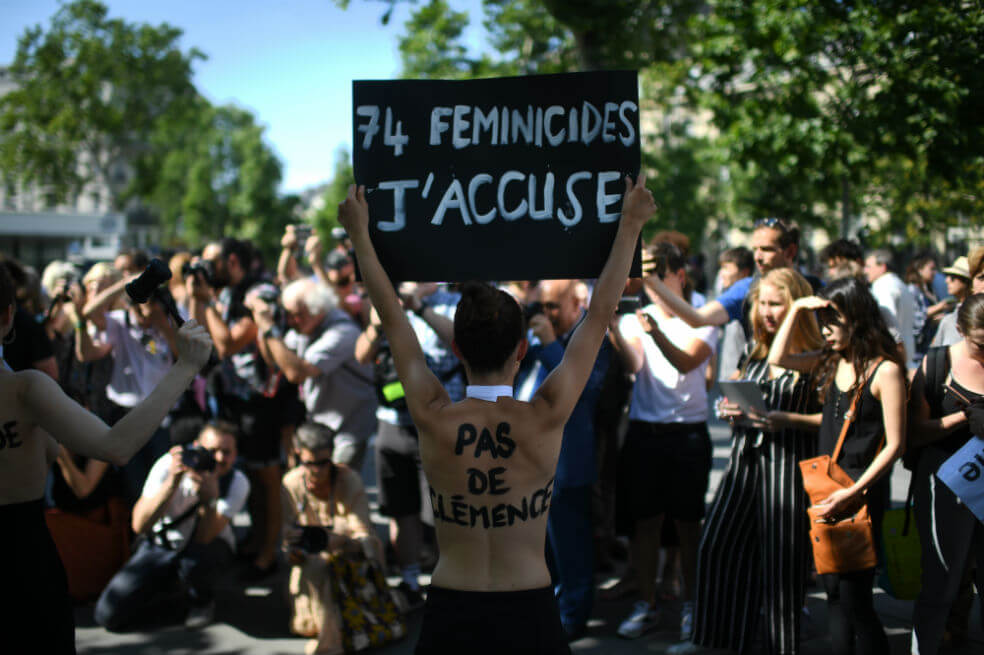 La violencia contra las mujeres, cada vez más mortífera, causa protesta en Francia