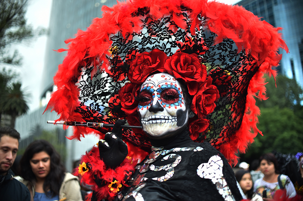 La mega procesión de catrinas en Ciudad de México