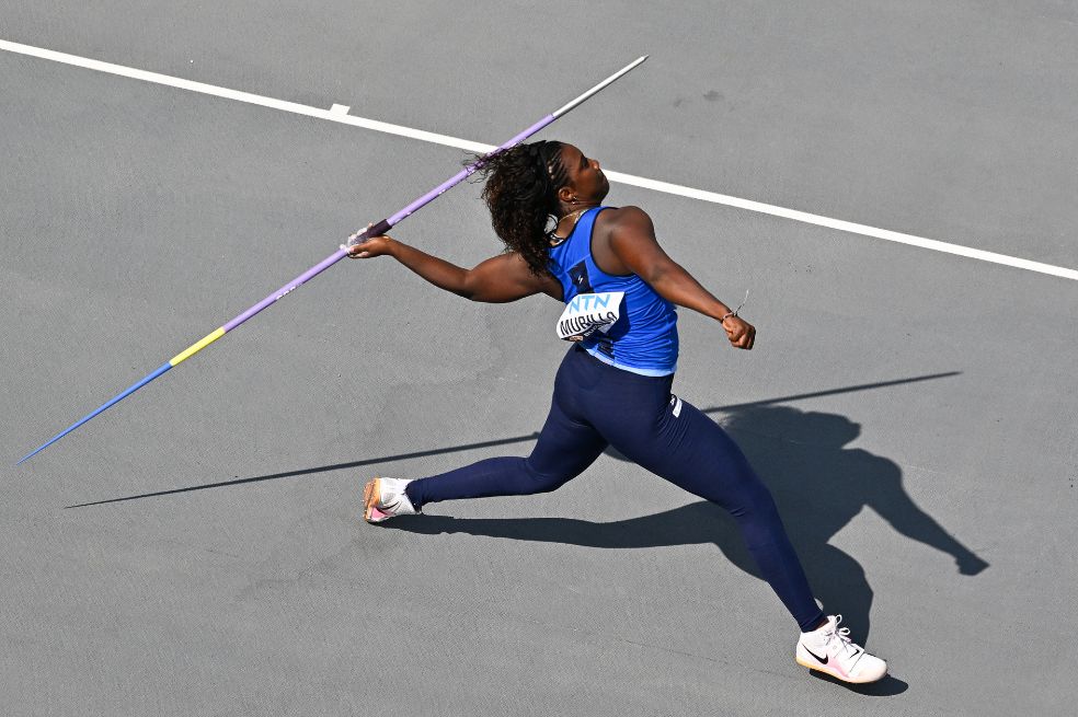 María Lucelly Murillo en el Mundial de Atletismo que se celebra en Budapest.