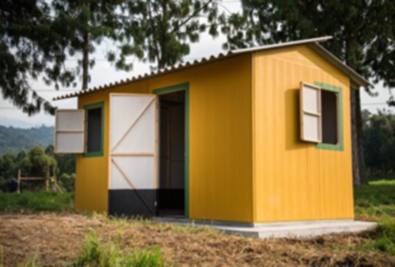 Moduplak es un sistema industrializado de casas de fácil y rápida construcción/Suministrada.