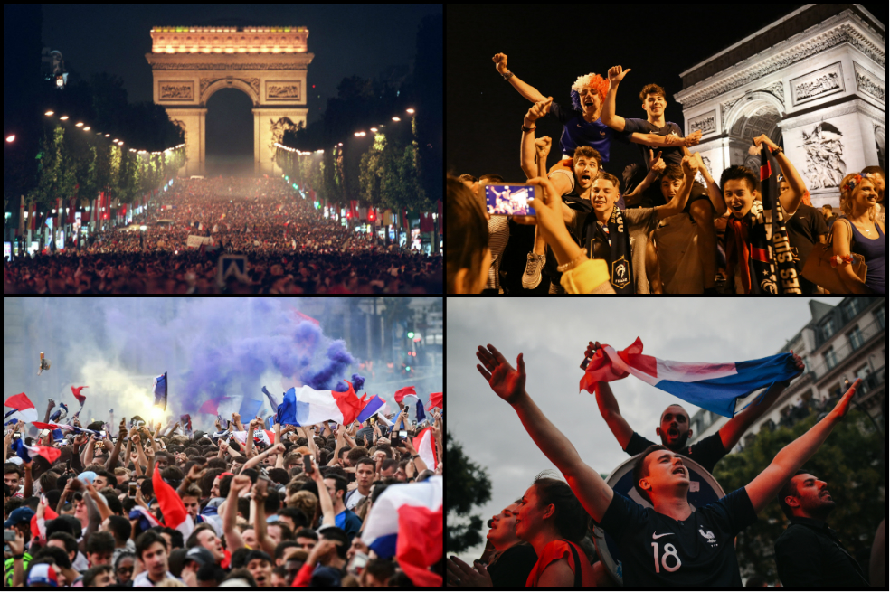 En imágenes: así celebró París la clasificación de Francia a la final del Mundial