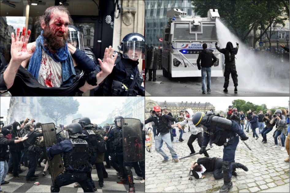 1,3 millones de franceses se manifestaron contra reforma laboral