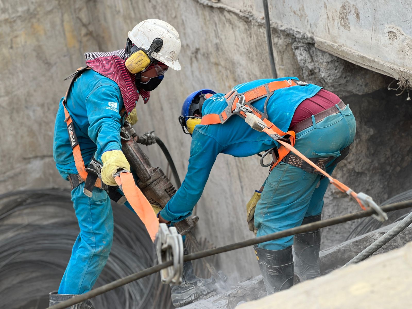 Obras tubería Tibitoc Acueducto de Bogotá