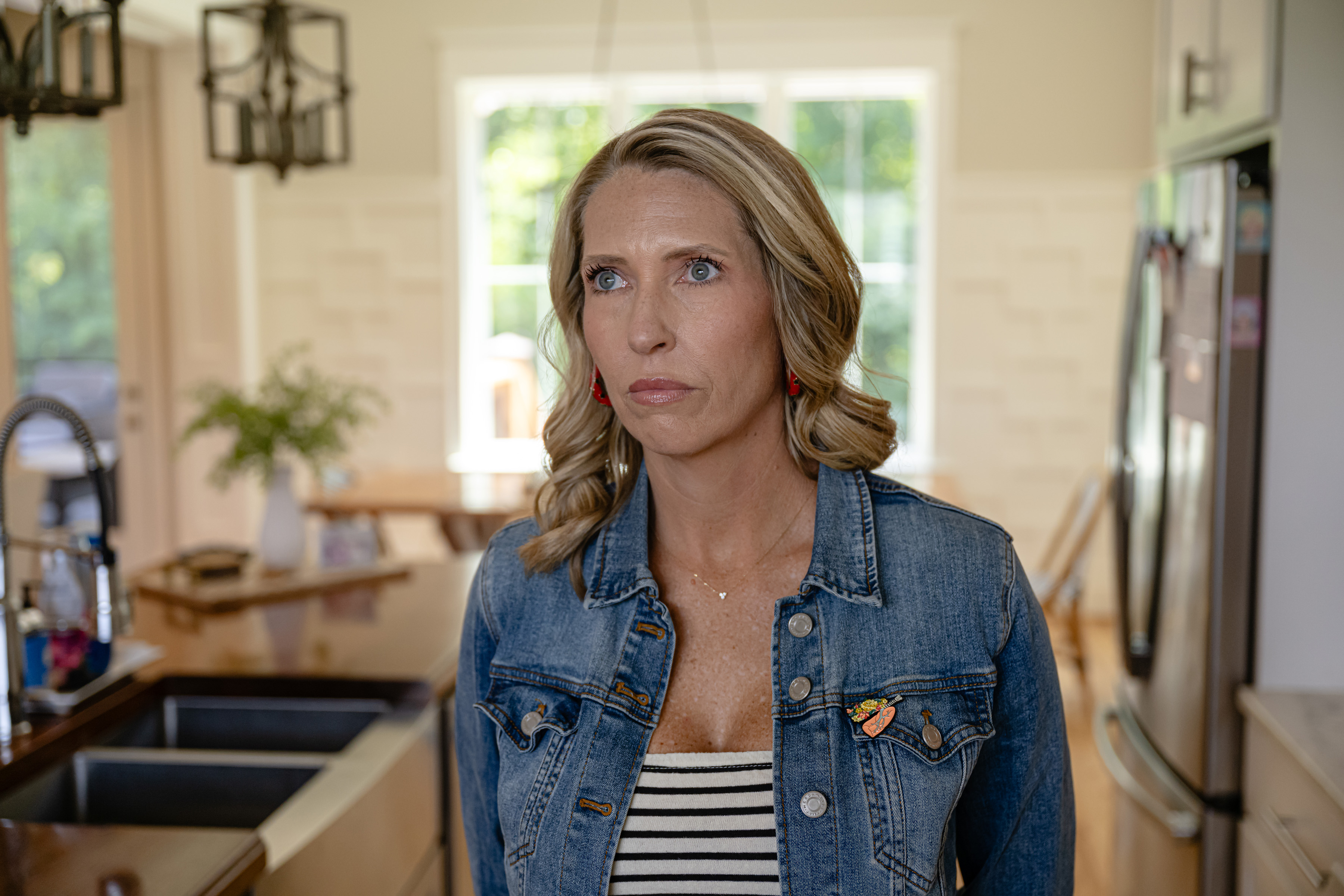 Leah Phillips en su casa en Peewee Valley. Nunca fumó, pero desarrolló cáncer de pulmón.
