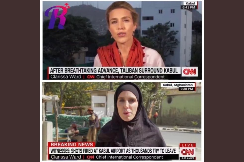 La foto de Clarissa Ward es imprecisa; la periodista explica su cambio de atuendo
