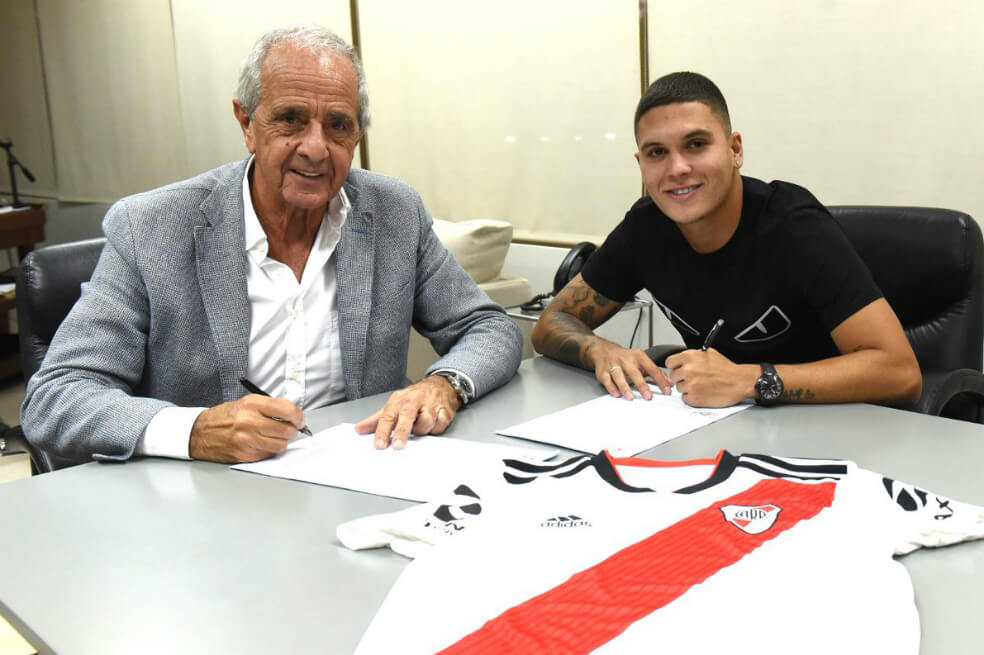 Juan Fernando Quintero renovó su contrato con River Plate