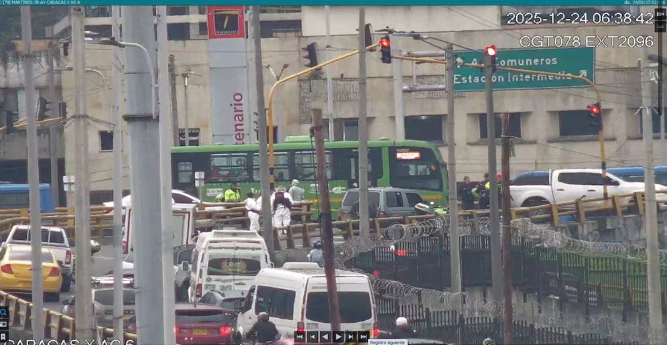 Balacera en vísperas de Navidad deja un muerto en el centro de Bogotá