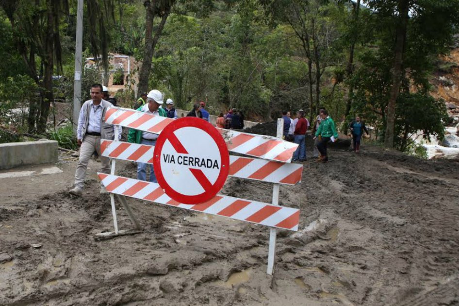 Alerta naranja por deslizamientos en varios municipios de Boyacá