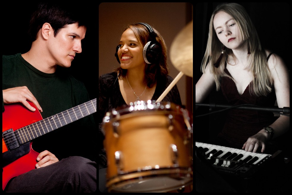 Los artistas Chico Pinheiro, Terri Lyne Carrington y Anastassiya Petrova.