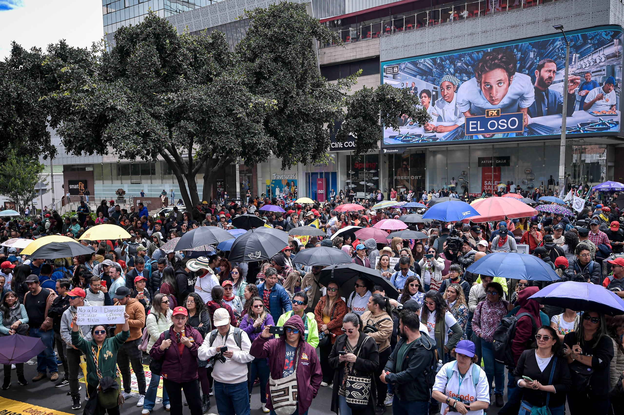 La manifestación bloqueó el tránsito por varias horas en el sentido occidente - oriente de la calle 72, a la altura de la carrera 11. Advirtieron, además, que en Bogotá hay contratos relacionados que no se renuevan desde enero, como en el caso del operador encargado de realizar exámenes ocupacionales.