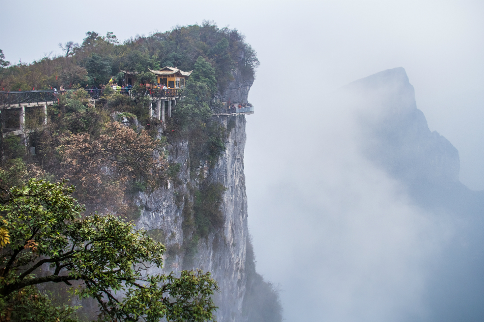 Tianmen, la montaña que muchos consideran como la puerta al cielo