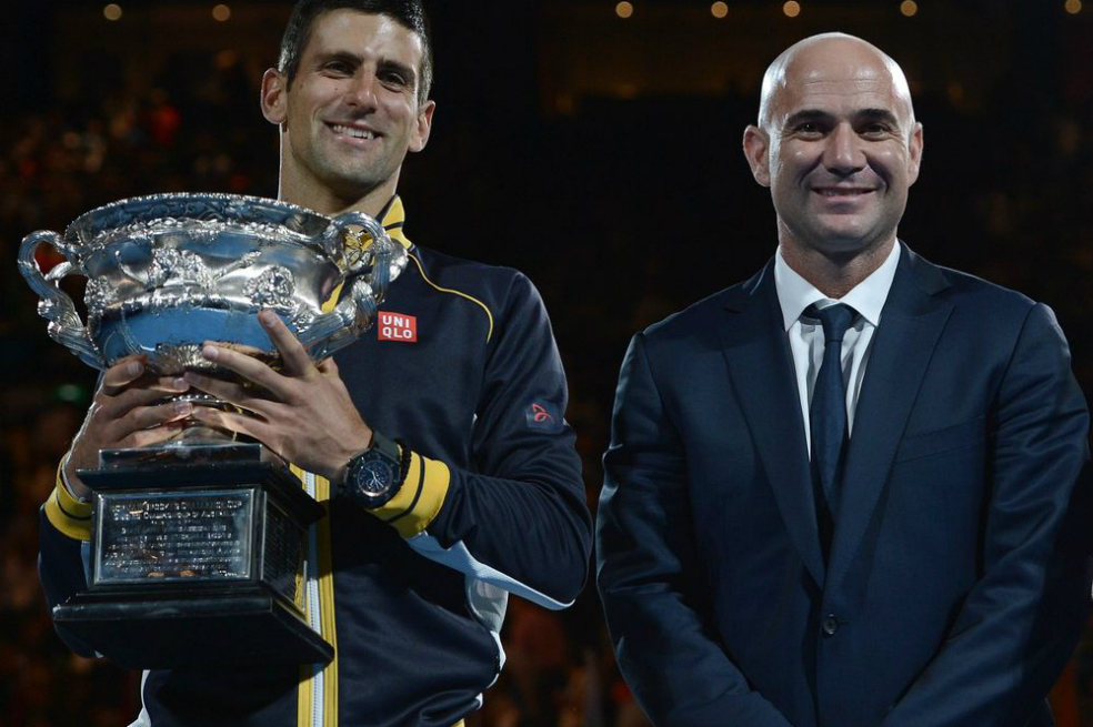 Andre Agassi, la apuesta de Novak Djokovic para resurgir