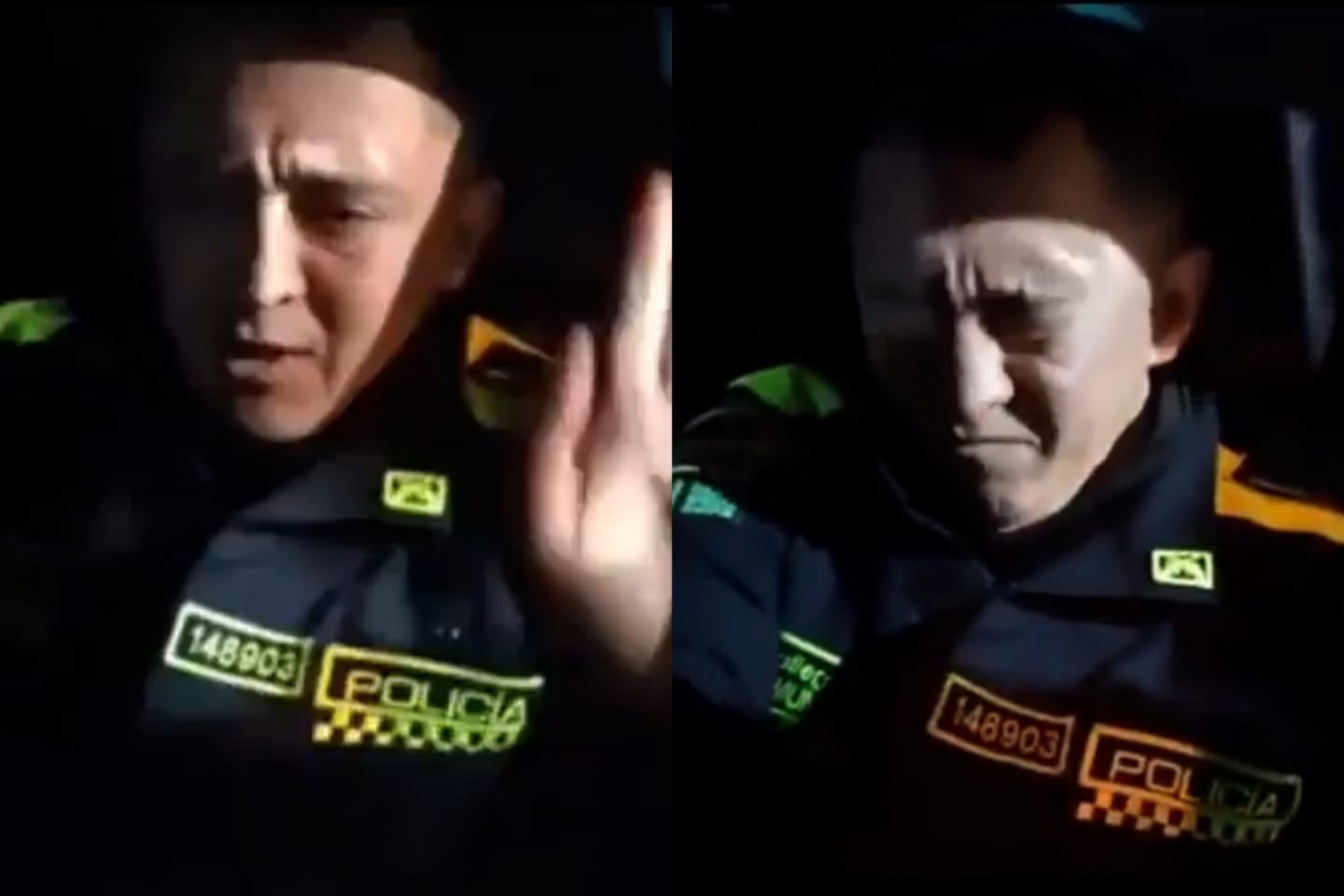 Video: Policías se tragaron $500.000 de una extorsión y terminaron en el hospital
