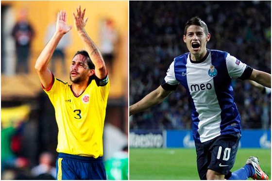La edad de la selección Colombia