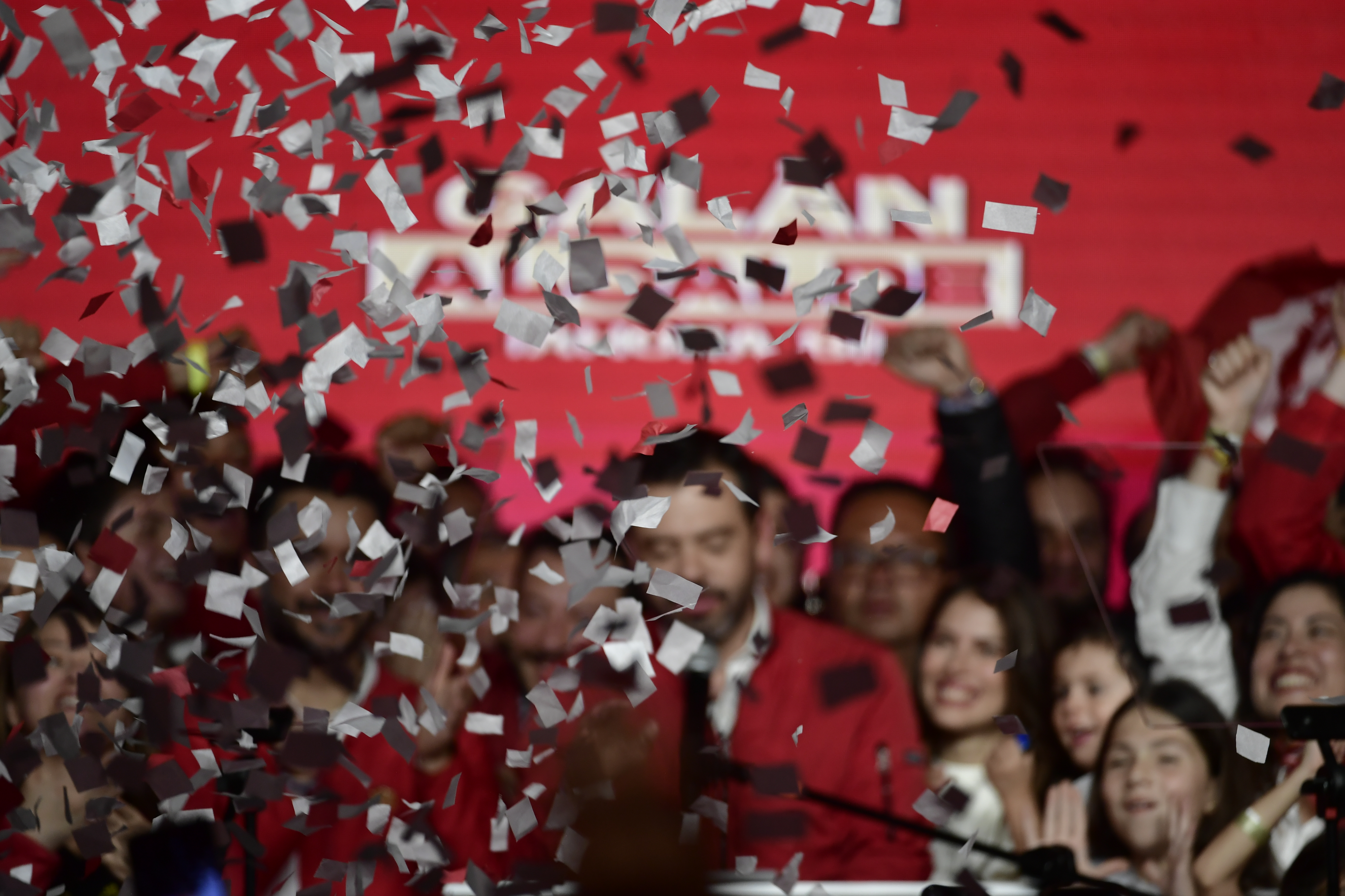 Carlos Fernando Galán, alcalde electo de Bogotá, celebración por su victoria