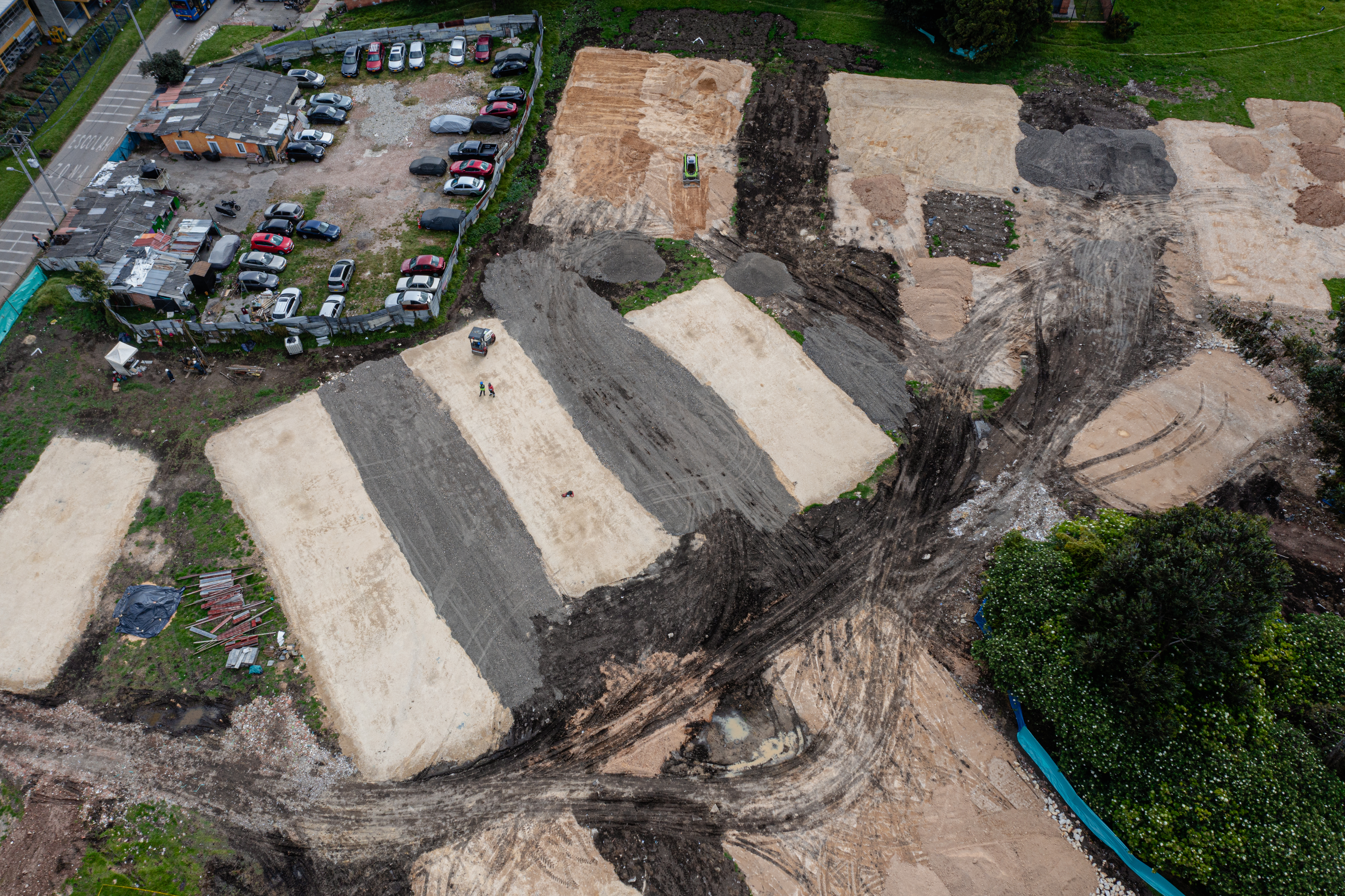 Sobrevuelo con dron en las obras del Multicampus Suba.