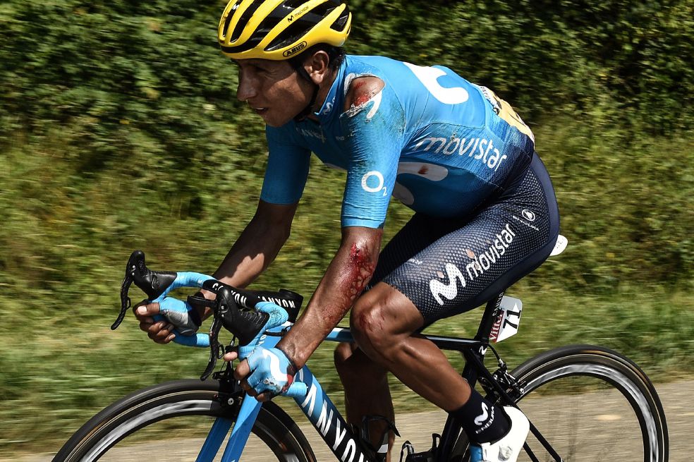 Nairo, herido pero  con ganas de dar pelea