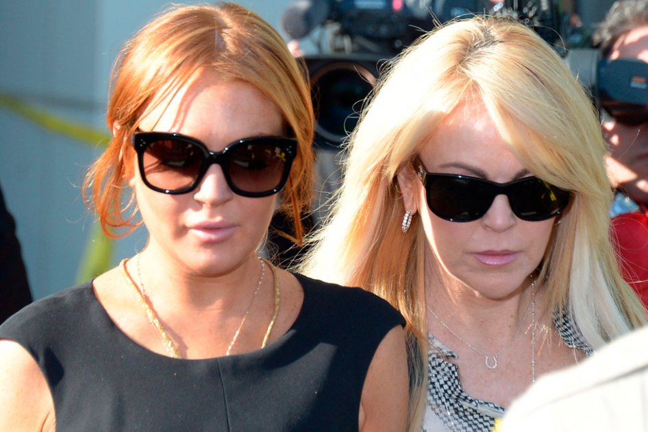 Lindsay Lohan y su madre Dina.