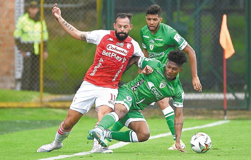Santa Fe salvó el empate contra Equidad en el inicio de la Liga BetPlay