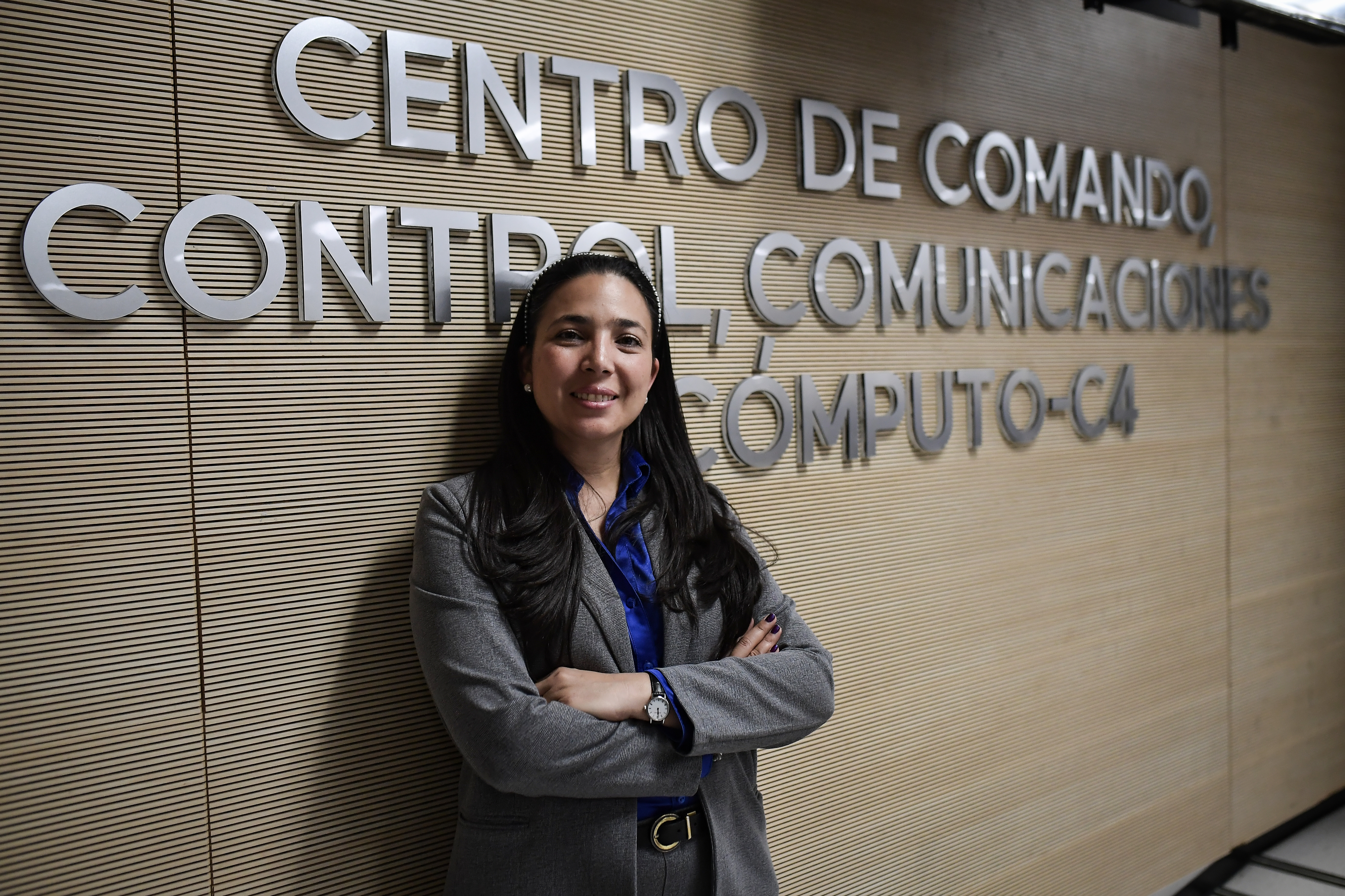 Ada Luz Sandoval, directora del Centro de Comando, Control, Comunicaciones y Cómputo (C4). Bogotá.