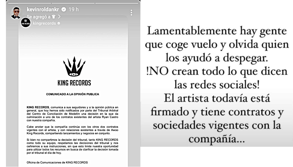 Ryan Castro cruzó indirectas con Kevin Roldán luego de ganarle millonaria demanda