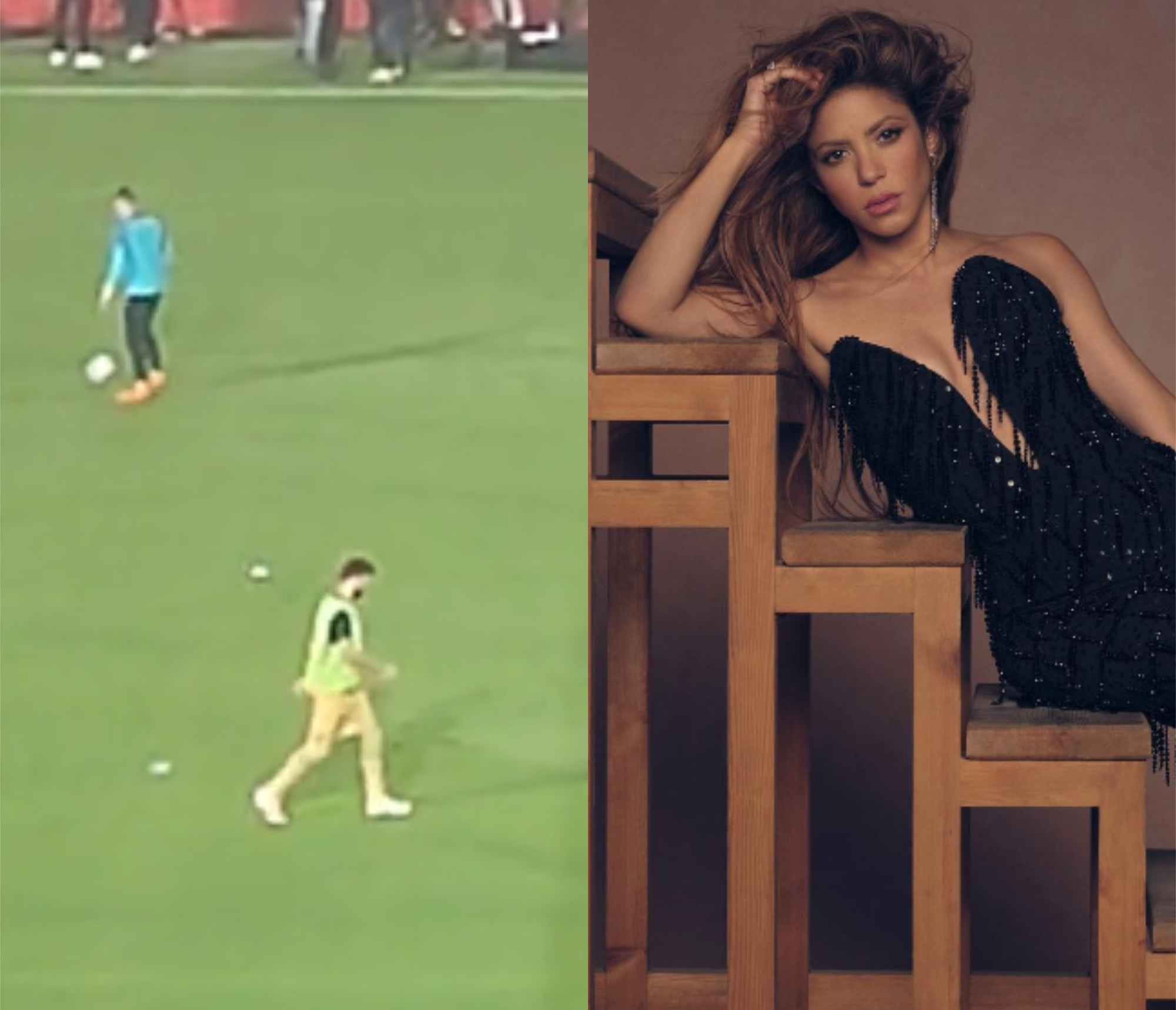 Video: “Te felicito” de Shakira sonó en pleno entrenamiento de Piqué