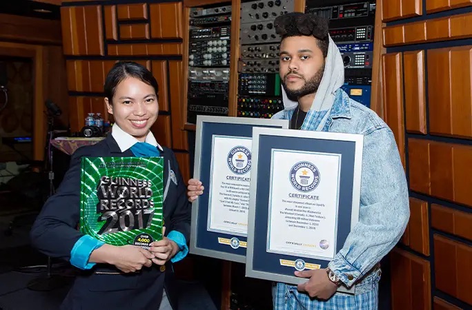 The Weeknd es el artista más popular del mundo, según Guinness Records