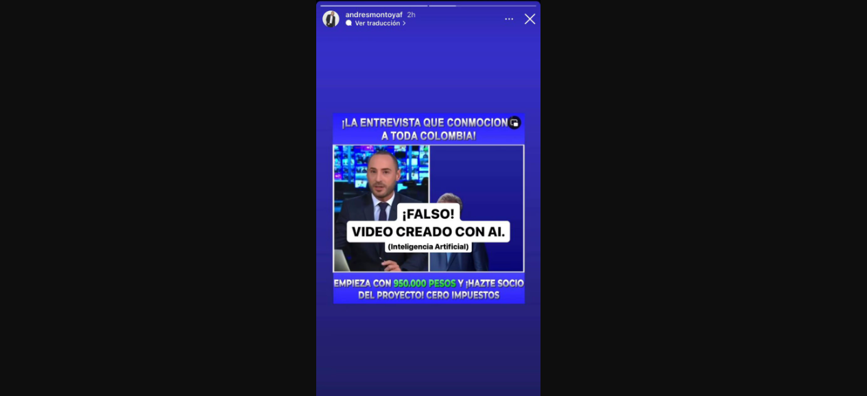 Andrés Montoya, de Noticias Caracol, atraviesa por compleja situación: “¡Falso!”