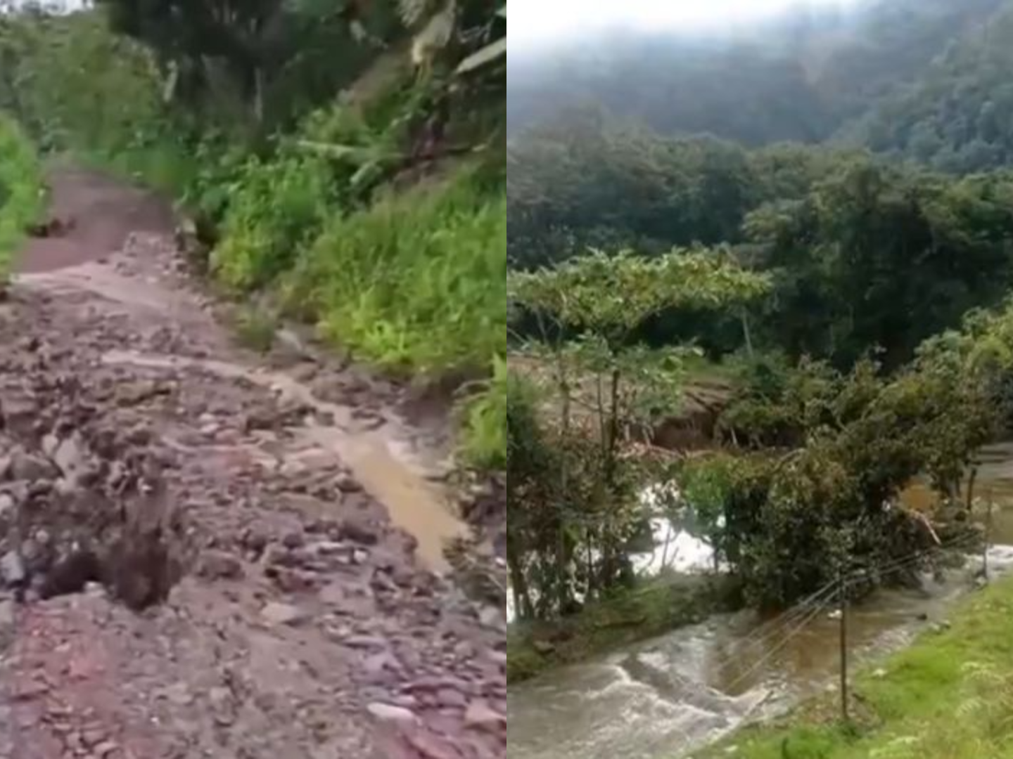 Alerta roja en Santander por lluvias: deslizamientos, vías afectadas y riesgo en varios ríos