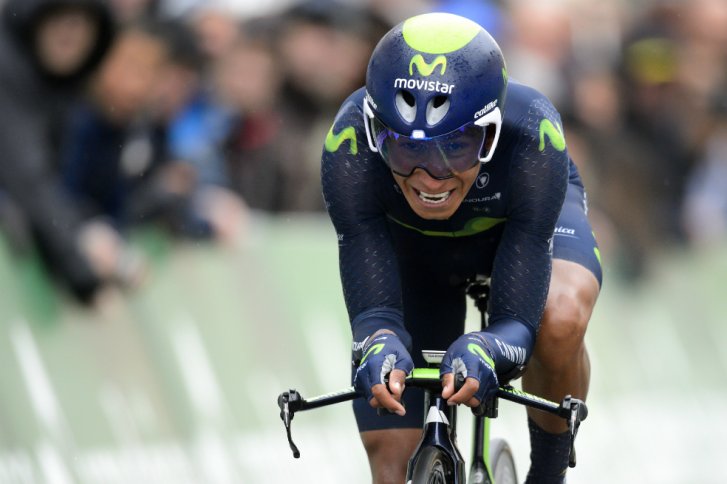 Nairo Quintana, ciclista colombiano del Movistar Team. / AFP