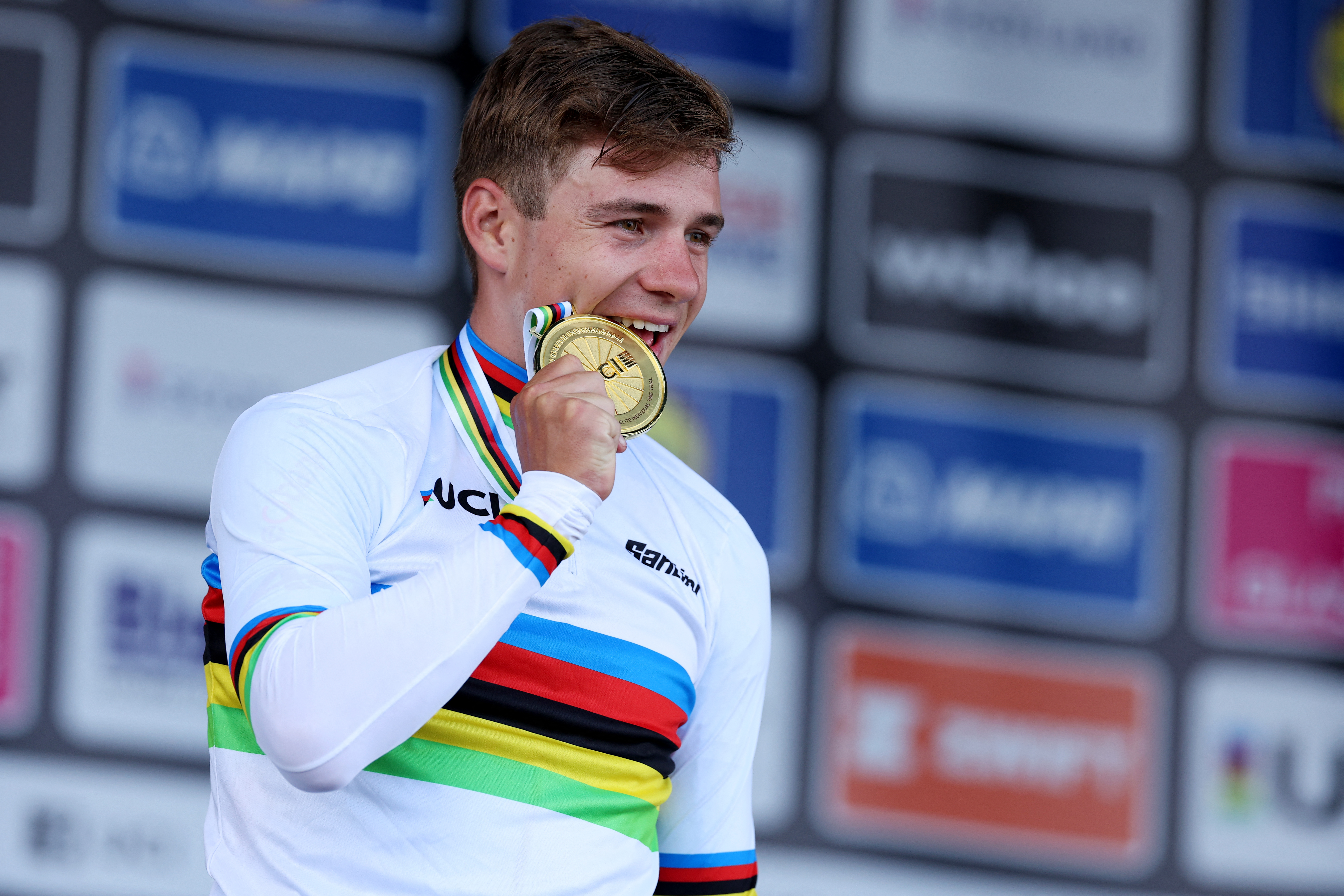 Evenepoel ganó por primera vez el oro mundial de contrarreloj
