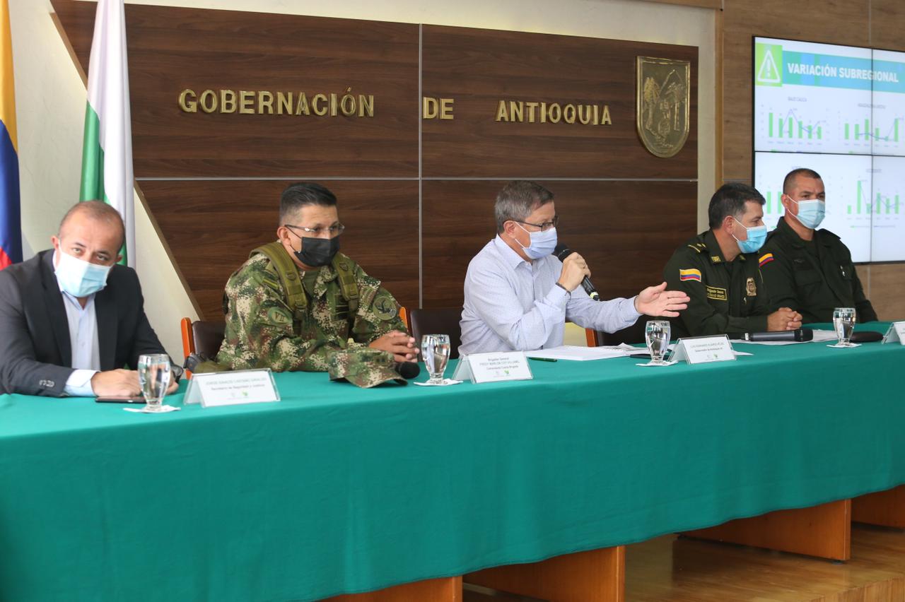 En 12,7% aumentaron los homicidios en Antioquia, durante primer semestre de 2021