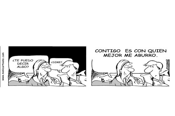 Contigo me aburro