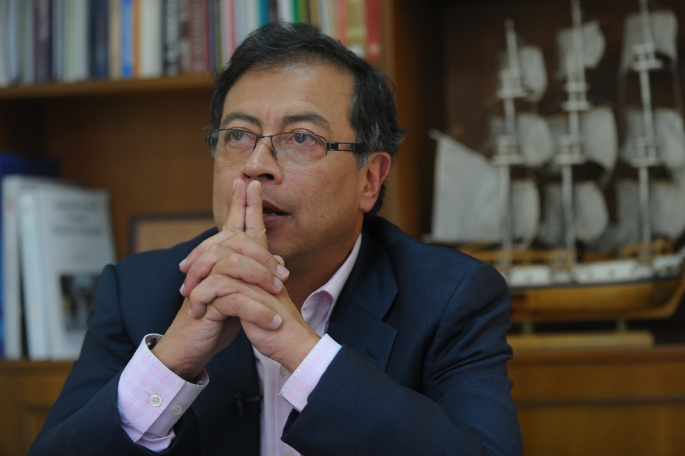Petro ha llamado a la movilización de Colombia Humana el próximo miércoles, día en que también hay marchas estudiantiles.  / Archivo