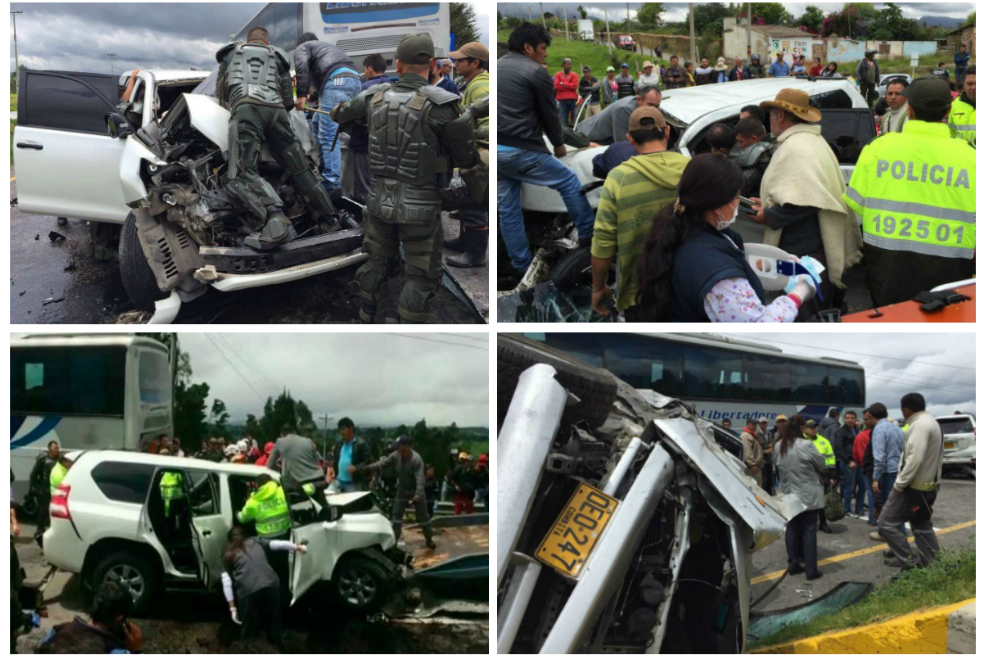 Así fue el aparatoso accidente que tuvo el gobernador del Boyacá