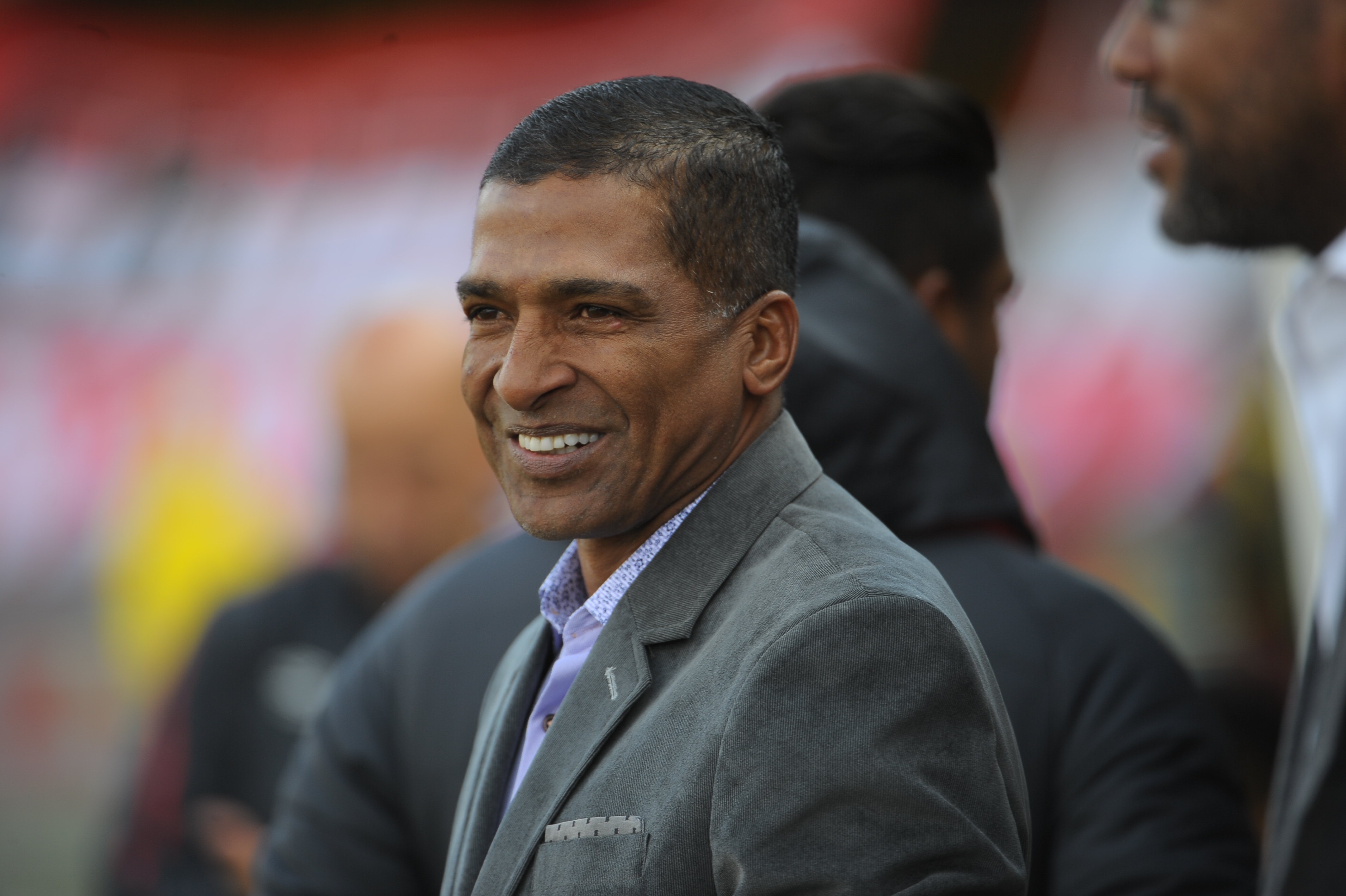 Exfutbolista y director técnico colombiano que dirige a Santa Fe, en el partido ante Chicó por la primera fecha  de la Liga Águila II 2016.