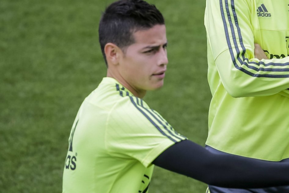 James Rodríguez, ausente en el entrenamiento de Real Madrid por sobrecarga muscular