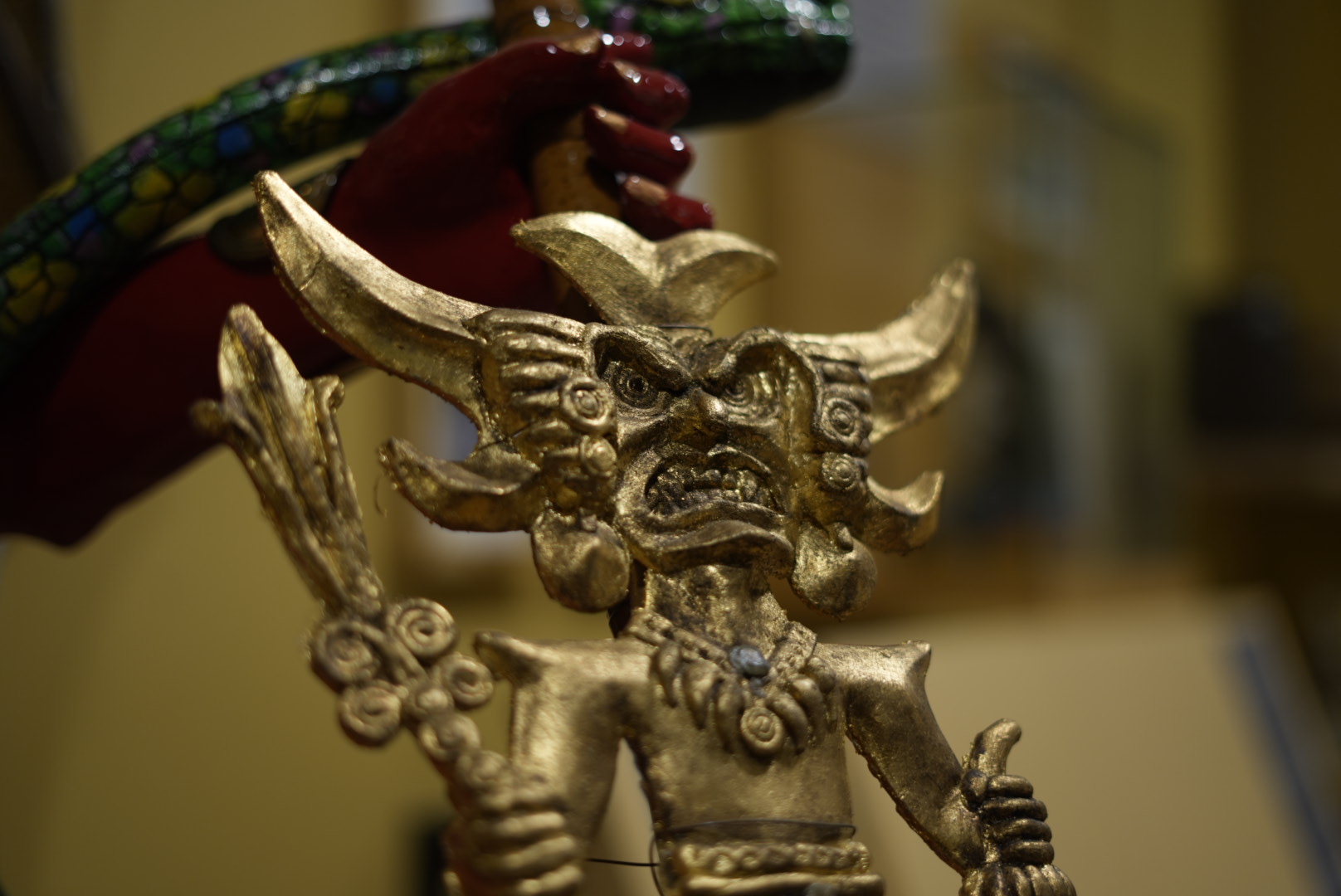 Detalle de la maqueta del Carnaval de Riosucio, Caldas.