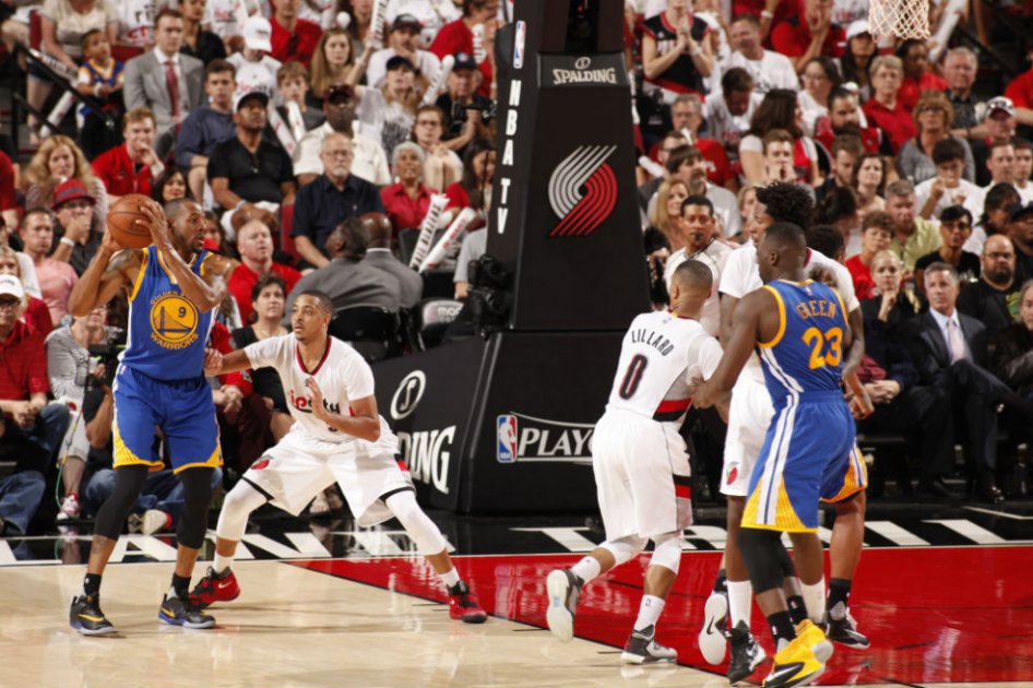 Los Trail Blazers descontaron en la serie de semifinales de Conferencia contra los warriors. Foto: AFP