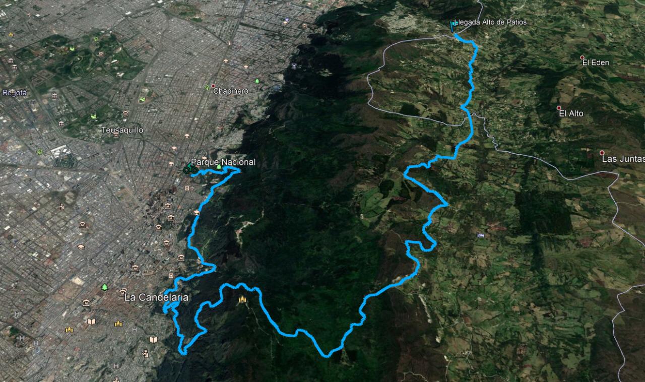 Habilitan nueva ruta segura para ciclistas en los cerros orientales de Bogotá