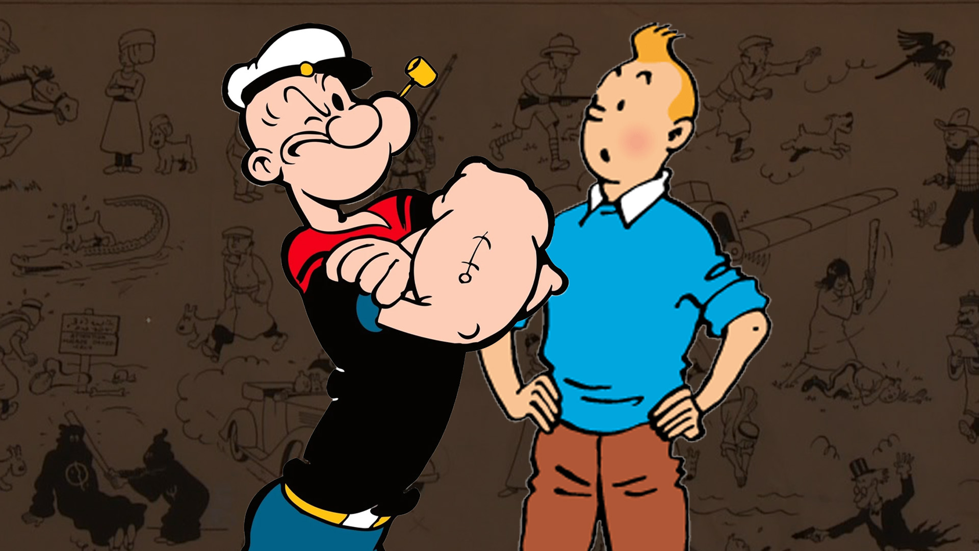 Tintín y Popeye entrarán al dominio público en 2025